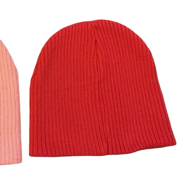 VTG NWT 2‎ YOUTH NIKE Size 7-16 TOBOGGAN/BEANIE LIGHT PINK/ HOT PINK NIKE LOGO - Picture 4 of 5